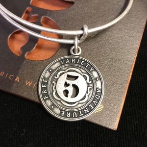 NWT Alex and Ani Numerology 5 Bracelet
